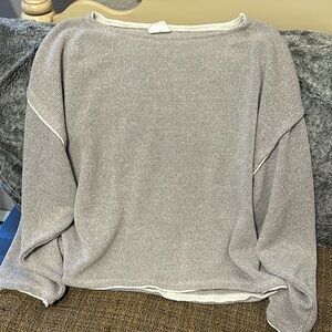 Boutique Women’s exposed hem sweater- S